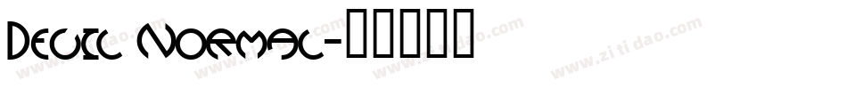 Devil Normal字体转换